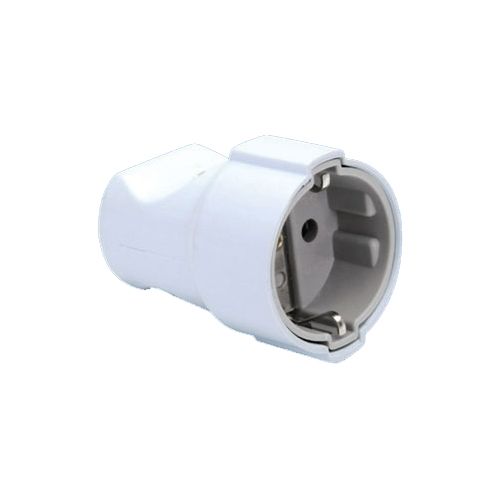 Гніздо DE-PA Біле з заземленням 16А