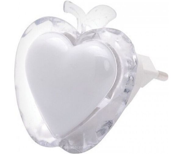 Нічник Horoz LED 0,3W 20Lm 220-240V 60x60мм. яблуко червоний