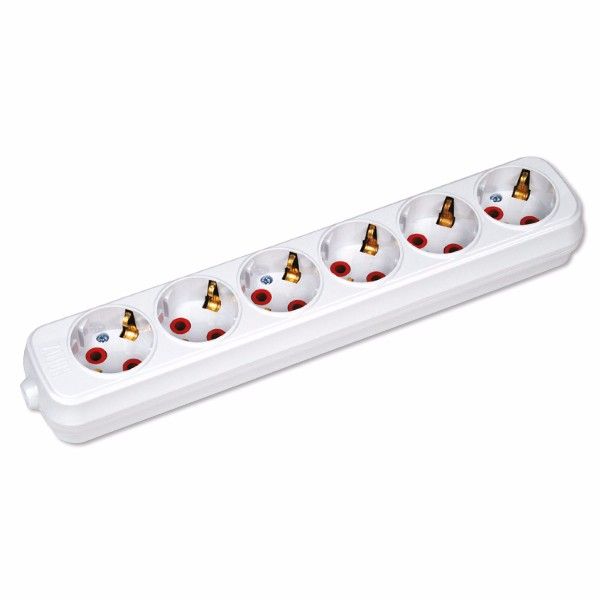 Колодка 6 гнізда з заземленням Horoz Electric