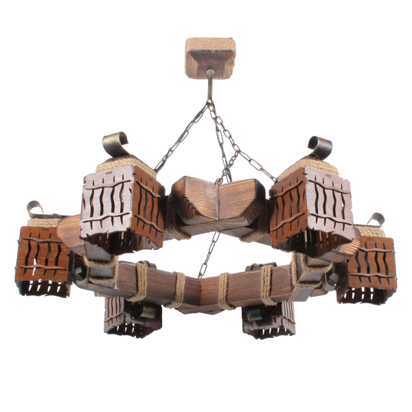 Люстра підвісна 6 плафонів Е14 серії MINI шуба 463316