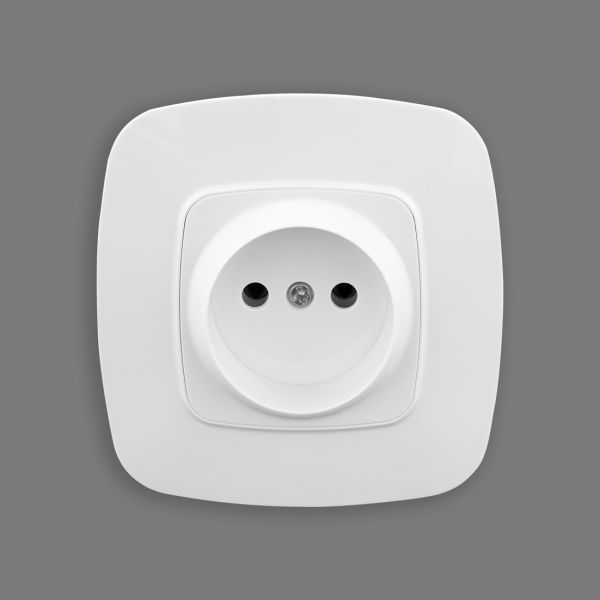 Розетка Horoz одинарна без заземлення біла ELA