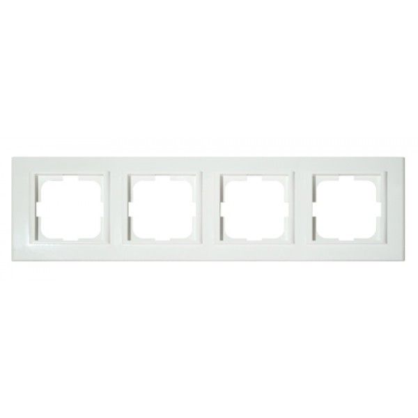 Рамка Horoz 4-на біла OVIVO MINA