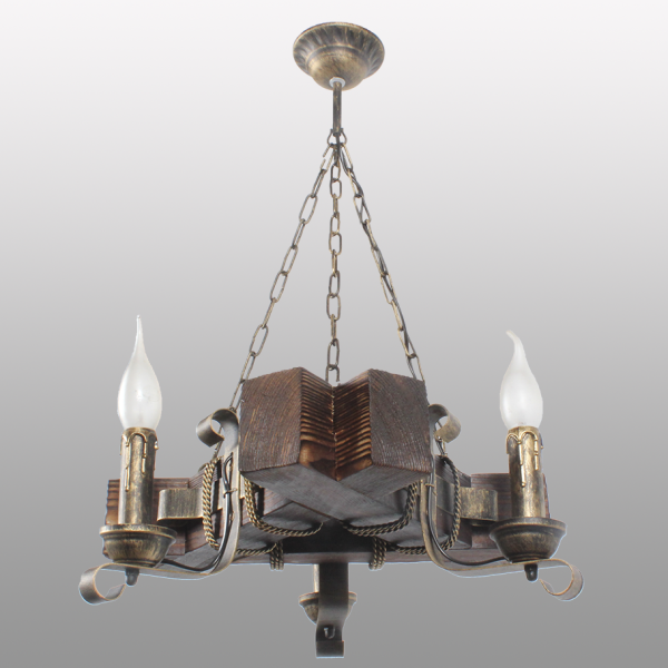 Люстра підвісна 3 свічки Е14 серії Кування Свічка 760323