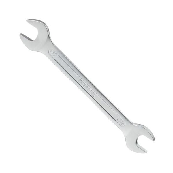 Ключ ріжковий 18-19 мм CrV, покриття сатин-хром PROF DIN3113 INTERTOOL XT-1118