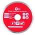 Диск відрізний алмазний по плитці, з суцільною крайкою, 115мм, 22-24% INTERTOOL CT-3006