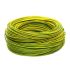 Провід HOROZ CABLE ПВ-3 жовто-зелений 1,0 ГОСТ