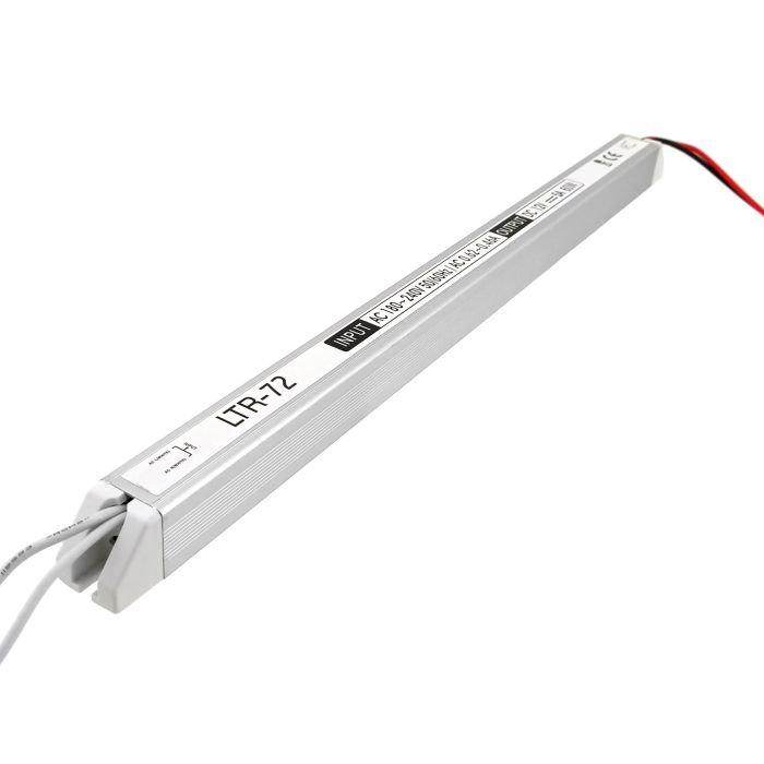 Блок живлення BIOM 72Вт 6А 12В Ultra Slim Алюміній IP20 Стандарт LTR-72-12