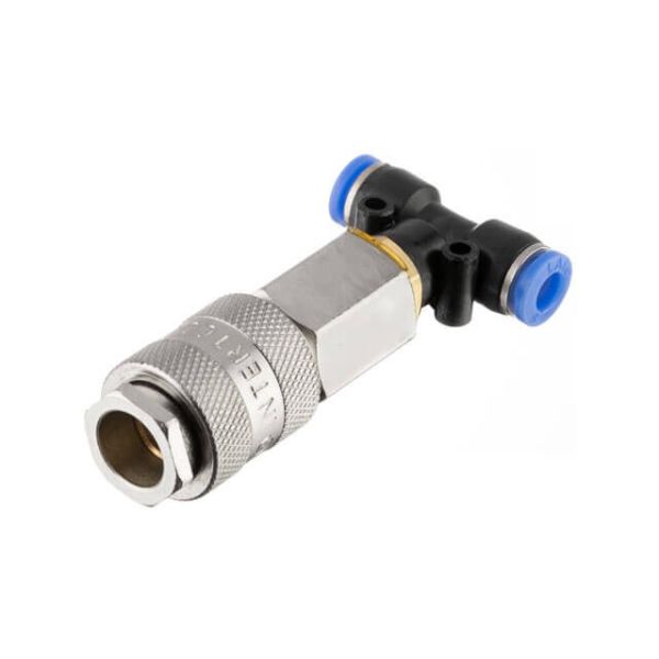 Трійник на шланг 6мм шланг та швидкороз'ємне з'єднання до набору для продувки кабіни вантажних авто INTERTOOL PT-1866