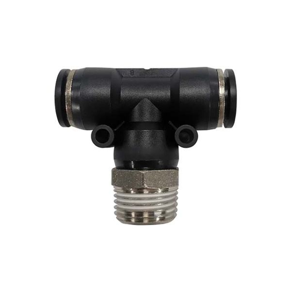 З'єднання цангове Т-подібне для поліуретанових та ін. шлангів 12*12 мм, 1/4 ; зовн. різьба INTERTOOL PT-2354