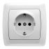 Розетка із заземленням внутрішня VIKO Carmen Біла(12)