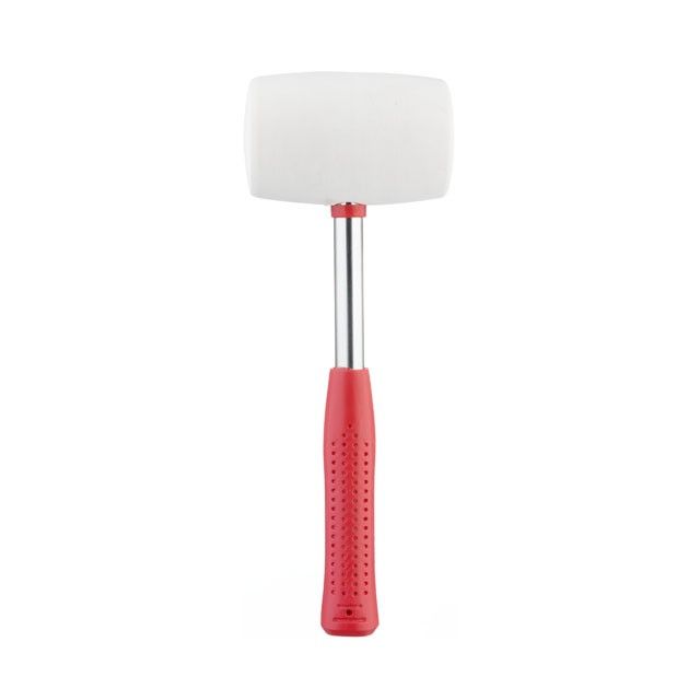 Киянка гумова 680г.80мм,бiла гума,металева ручка INTERTOOL HT-0235