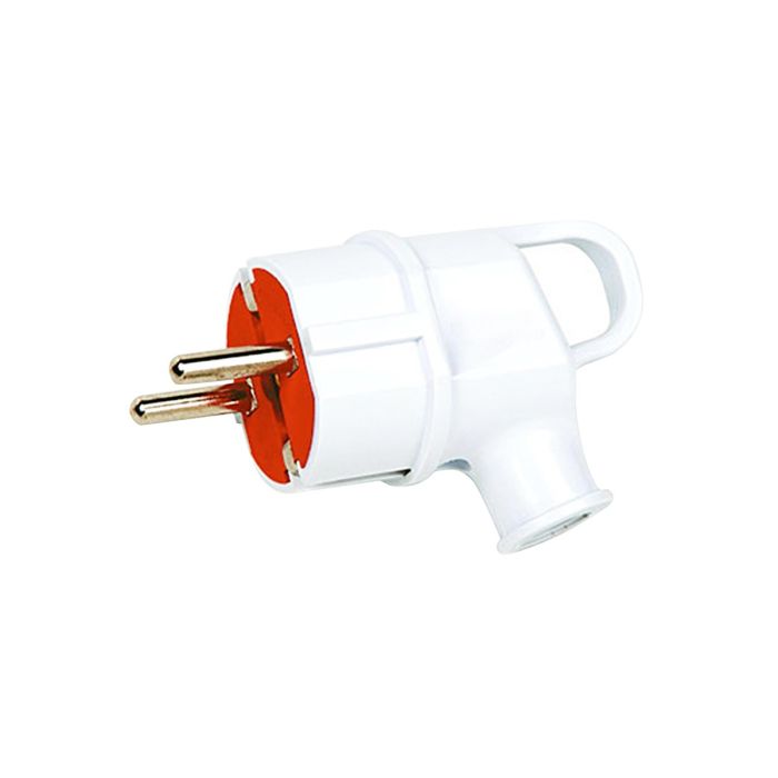 Вилка Horoz Electric кутова з вушком з заземленням