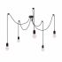 Люстра підвісна Atma Light 5 плафонів серії Loft Spider-5 Black